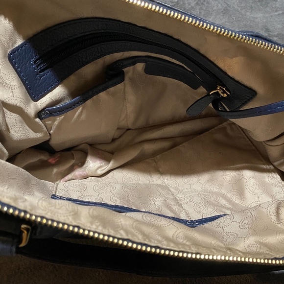 Blue Michael Kors Leather Handbag - Picture 6 of 8